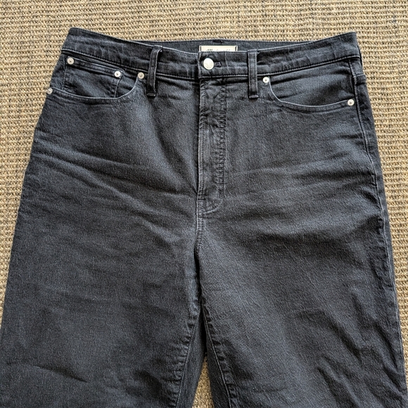Madewell The Perfect Vintage Wide Leg Jean Women's 32 Black Jeans Denim Cotton - Picture 2 of 9